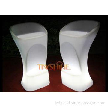 Anti - UV White LED Light Up Furniture For Tea House / Glow